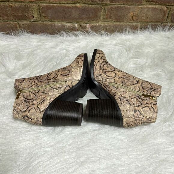 Bamboo Women’s Snakeskin Heeled Bootie Size 8 NEW - Picture 5 of 8